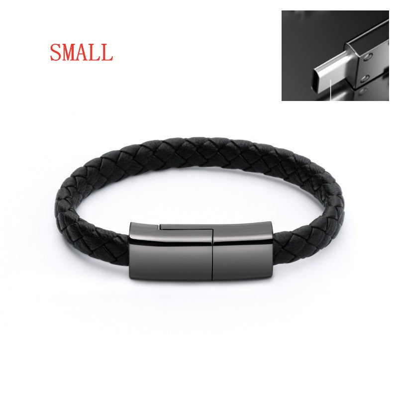 Creative Bracelet Charging Cable – Stylish USB, Micro USB, Type-C & 30-Pin Data Cable for All Devices - Morning Li8
