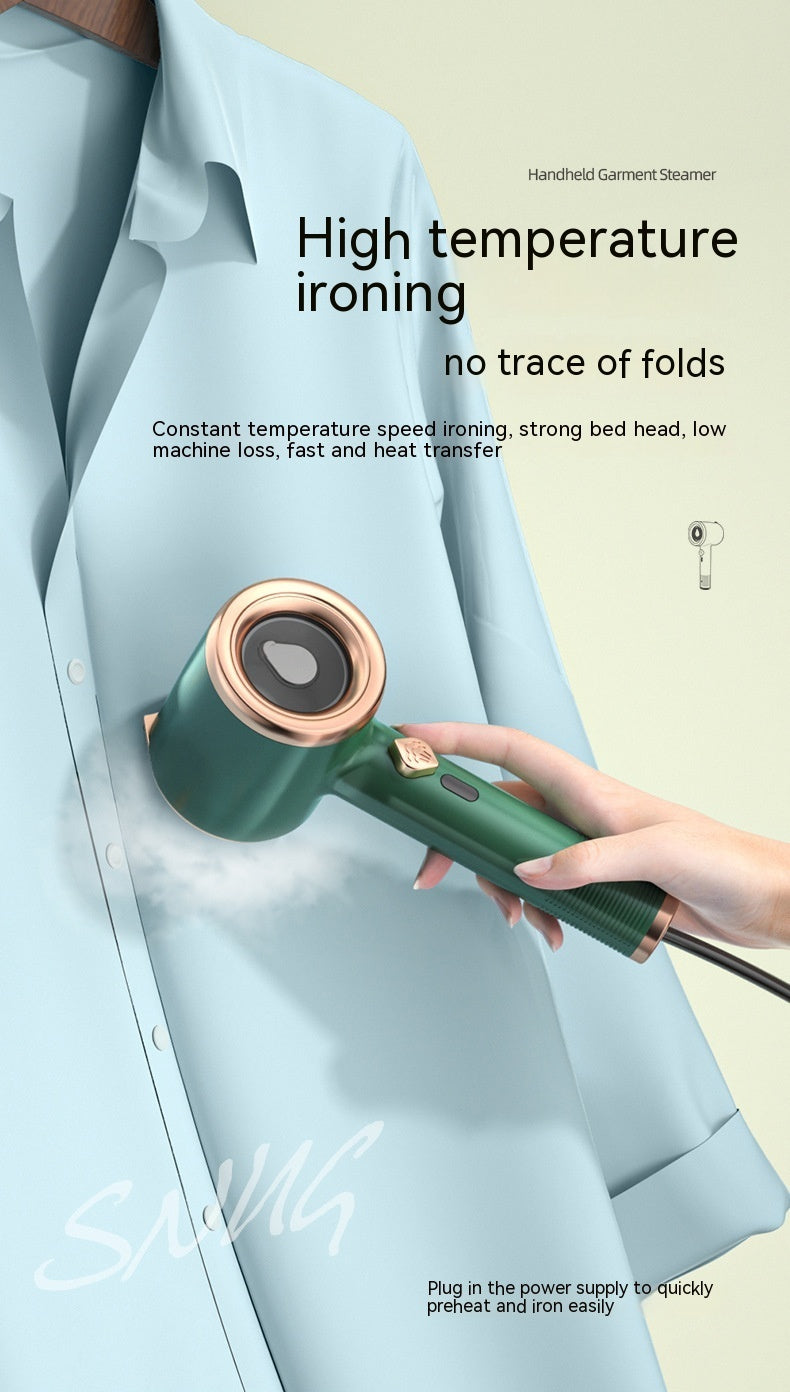 Mini Portable Handheld Garment Steamer | Fabric Steam Iron for Clothes | Travel & Home Use | Vertical US Plug Ironing Machine - Morning Li8