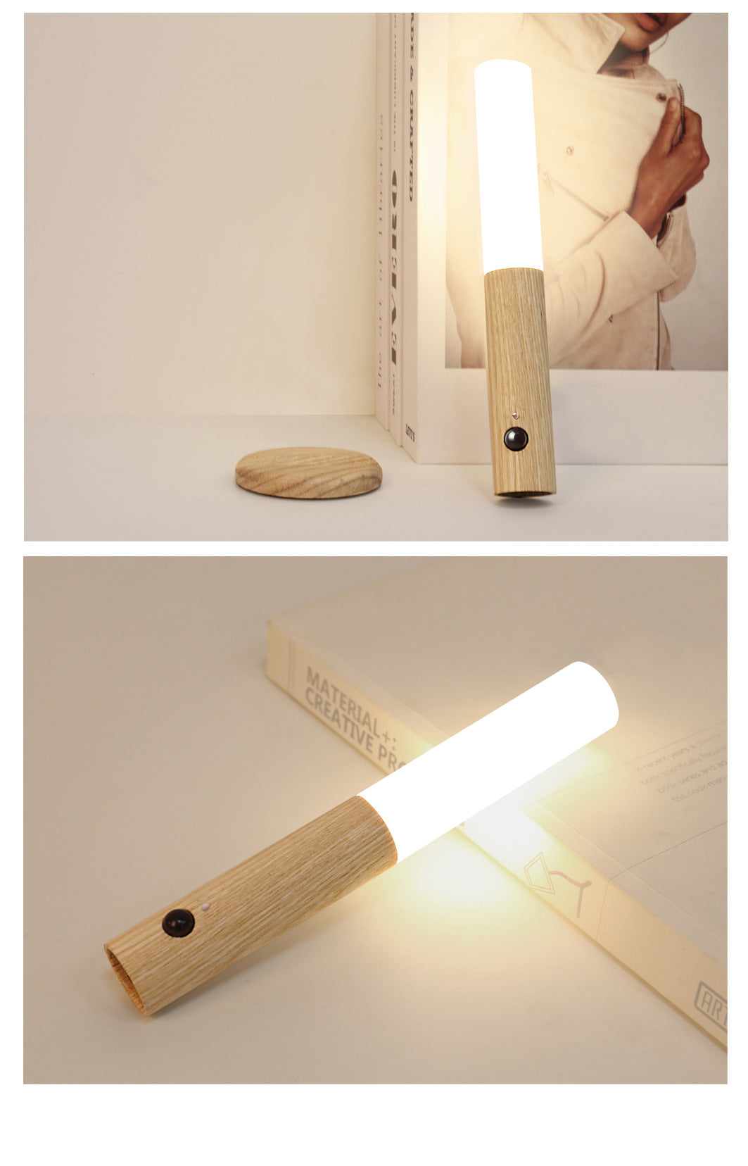 Auto LED USB Magnetic Wireless Night Light | Motion Sensor Wall Lamp for Corridors, Porch & Cabinets - Morning Li8