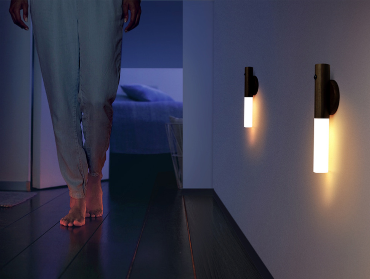 Auto LED USB Magnetic Wireless Night Light | Motion Sensor Wall Lamp for Corridors, Porch & Cabinets - Morning Li8