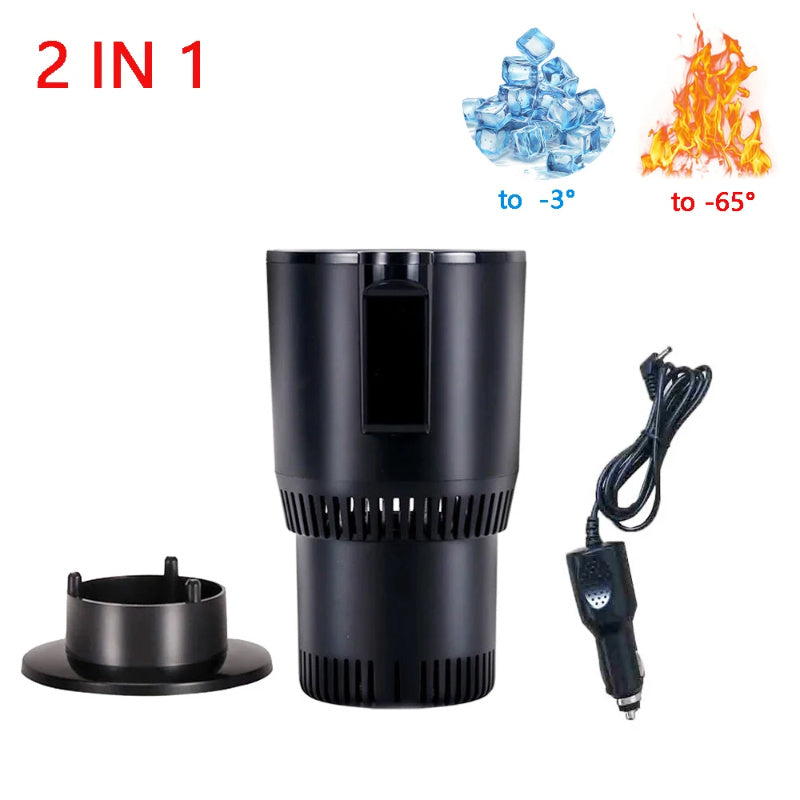 2 In 1 Car Heating Cooling Cup 12V | Smart Temperature Control | Drink Warmer & Cooler for Car & Office - Morning Li8