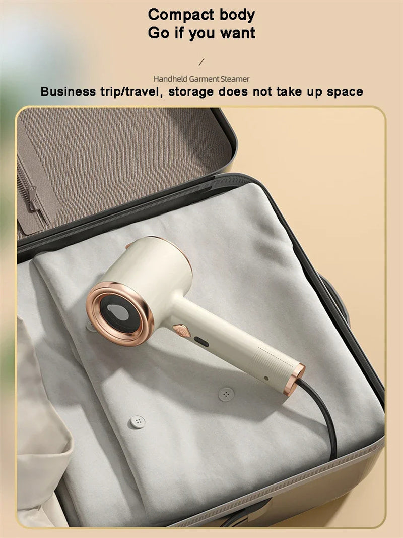 Mini Portable Handheld Garment Steamer | Fabric Steam Iron for Clothes | Travel & Home Use | Vertical US Plug Ironing Machine - Morning Li8