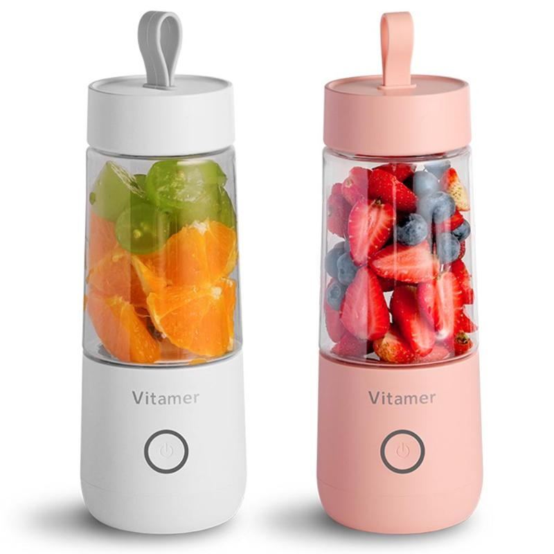 350ml USB Rechargeable Portable Blender Juicer – Smoothie Maker for Home, Office & Travel - Morning Li8