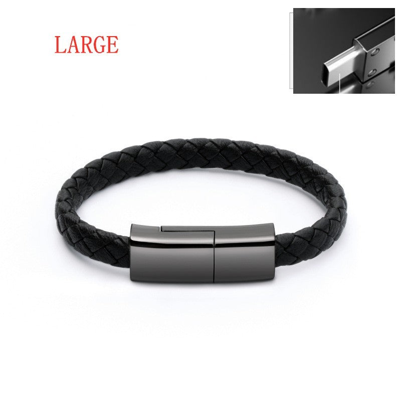 Creative Bracelet Charging Cable – Stylish USB, Micro USB, Type-C & 30-Pin Data Cable for All Devices - Morning Li8