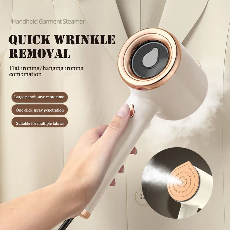 Mini Portable Handheld Garment Steamer | Fabric Steam Iron for Clothes | Travel & Home Use | Vertical US Plug Ironing Machine - Morning Li8