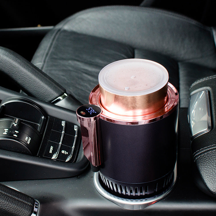 2 In 1 Car Heating Cooling Cup 12V | Smart Temperature Control | Drink Warmer & Cooler for Car & Office - Morning Li8
