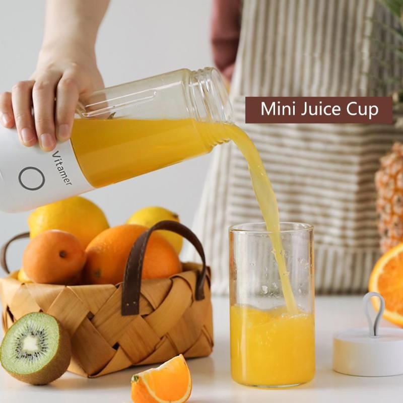 350ml USB Rechargeable Portable Blender Juicer – Smoothie Maker for Home, Office & Travel - Morning Li8