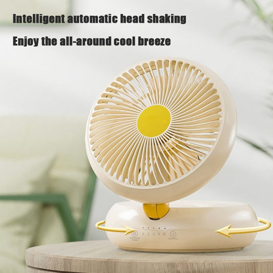 Rechargeable Remote Table Fan – 4 Speed, USB, Quiet & Foldable