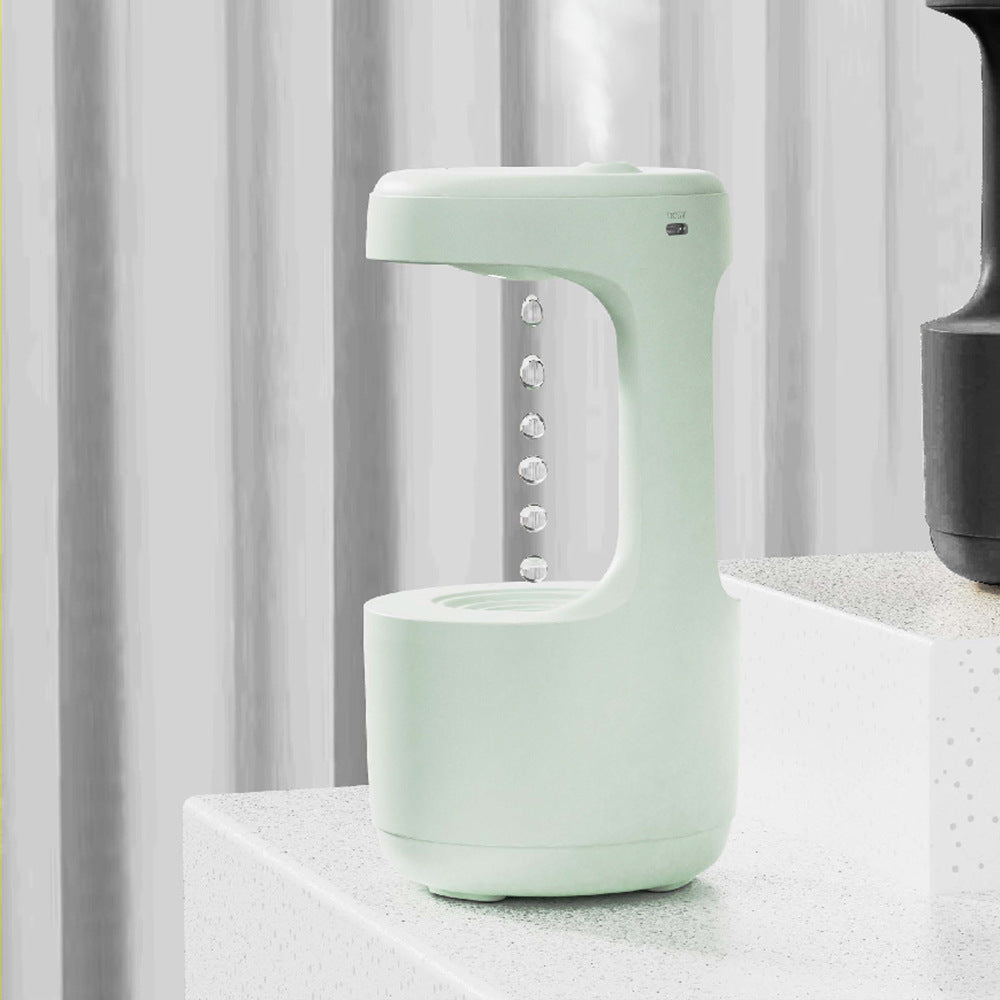 Anti-Gravity Aroma Diffuser Humidifier with LED Clock for Bedroom & Office