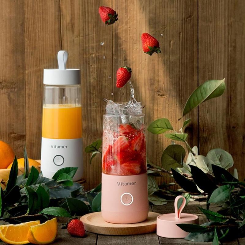 350ml USB Rechargeable Portable Blender Juicer – Smoothie Maker for Home, Office & Travel - Morning Li8