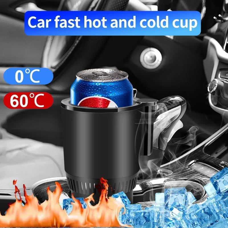 2 In 1 Car Heating Cooling Cup 12V | Smart Temperature Control | Drink Warmer & Cooler for Car & Office - Morning Li8