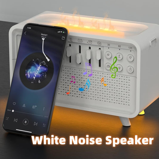 3-in-1 Sleep Aid: Bluetooth Speaker, Night Light & Humidifier