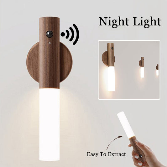Auto LED USB Magnetic Wireless Night Light | Motion Sensor Wall Lamp for Corridors, Porch & Cabinets - Morning Li8