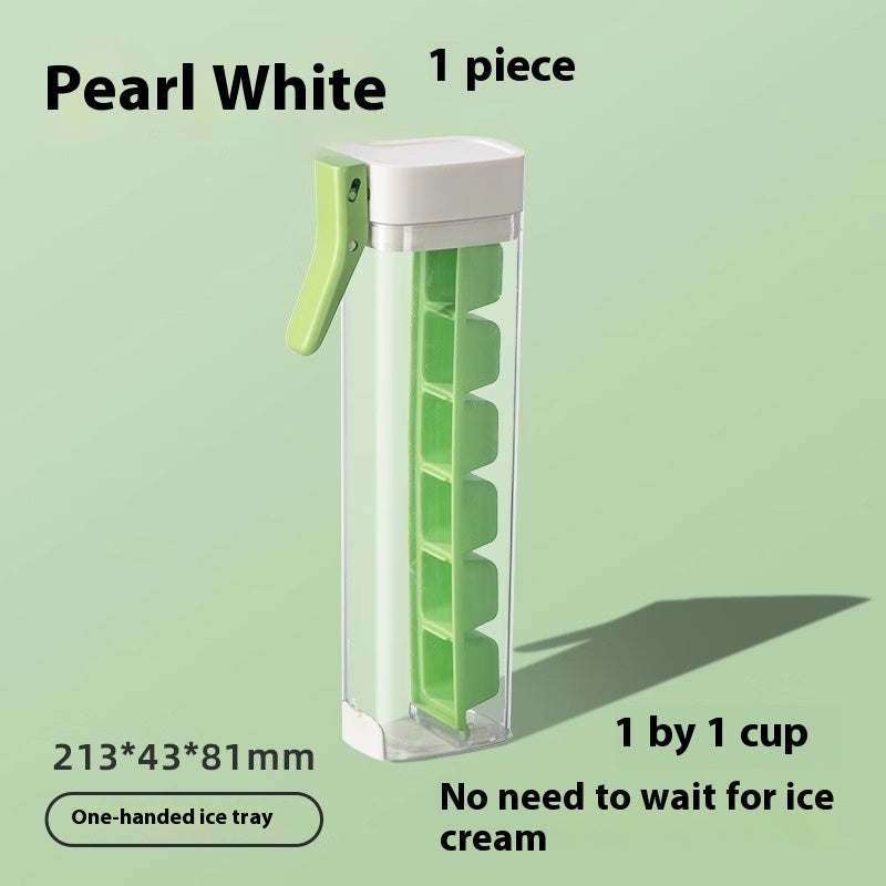 Ice Cube Mold Household Ice Maker Food Grade Press Ice Tray Ice Cube Maker Ice Tray Mold With Storage Box Kitchen Gadget - Morning Li8