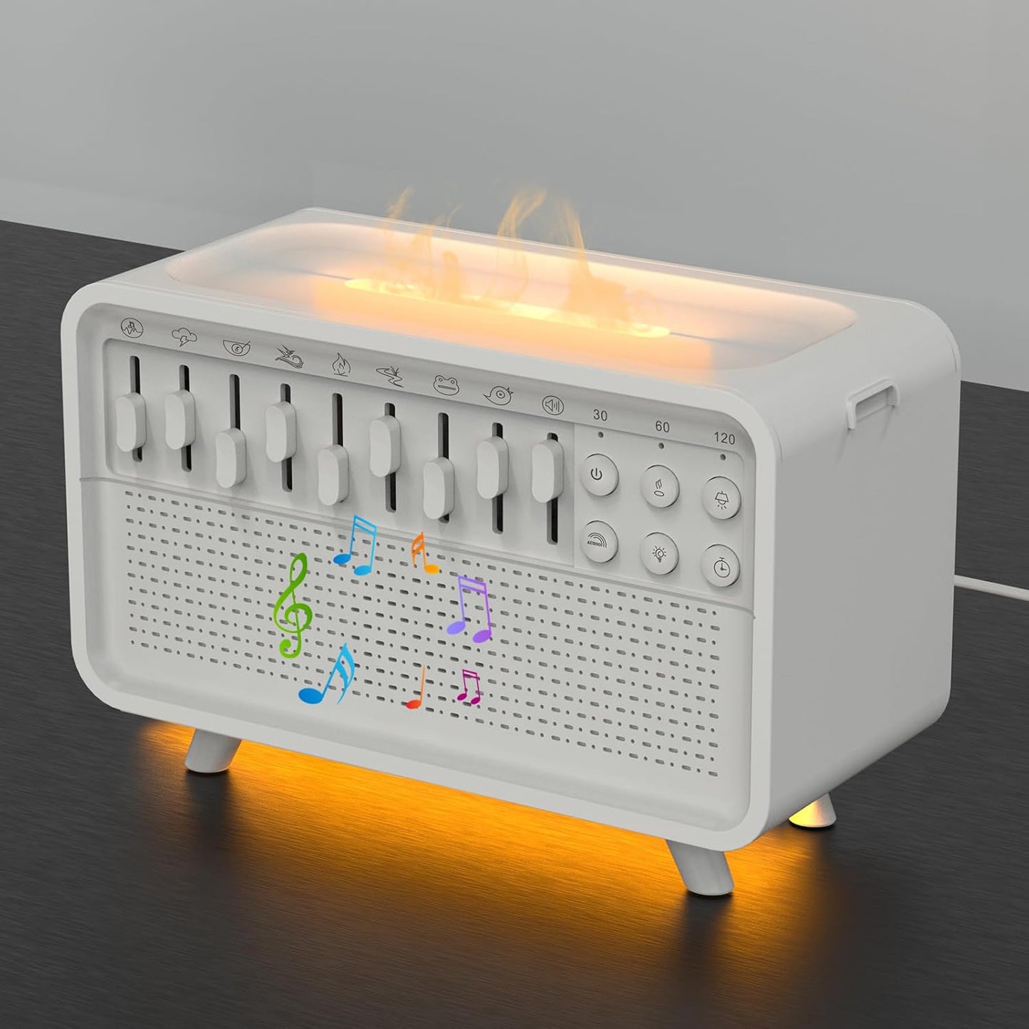 3-in-1 Sleep Aid: Bluetooth Speaker, Night Light & Humidifier